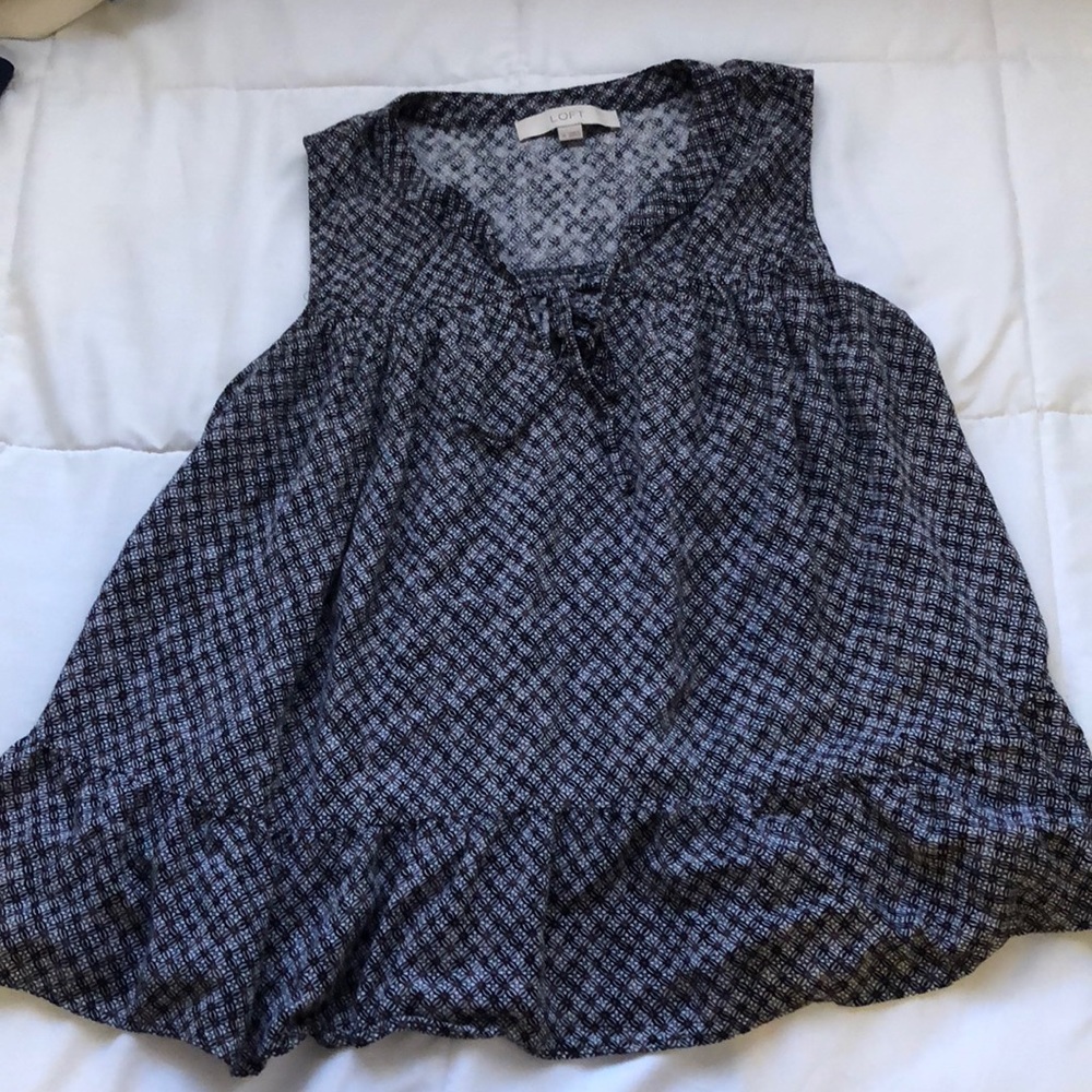 Loft print top